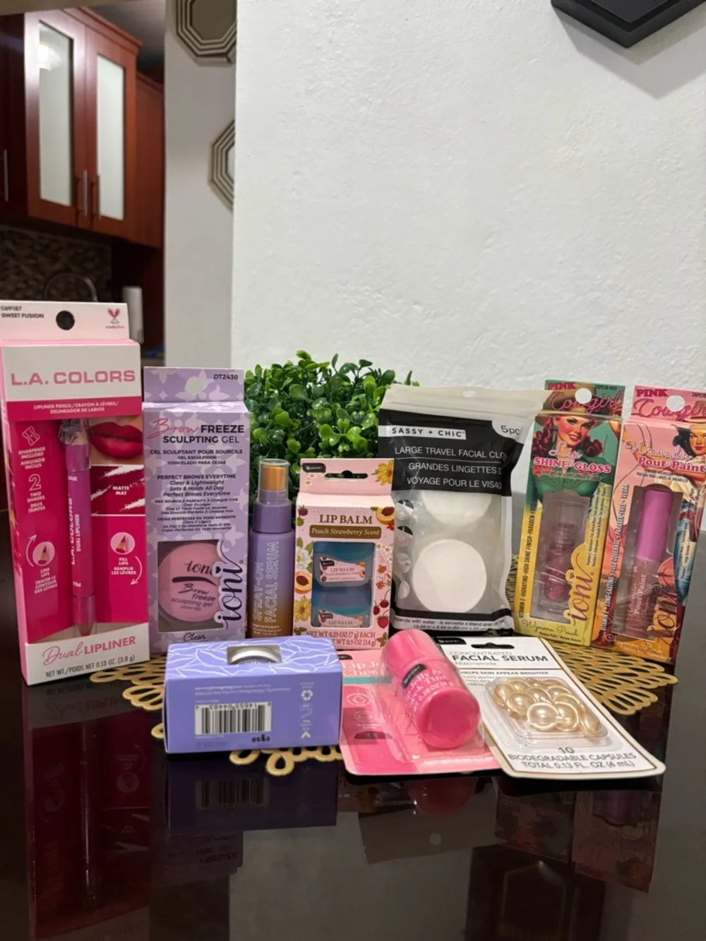 10 Pieces Beauty Bundle Ioni Cosmetics, B Pure, La colors & More